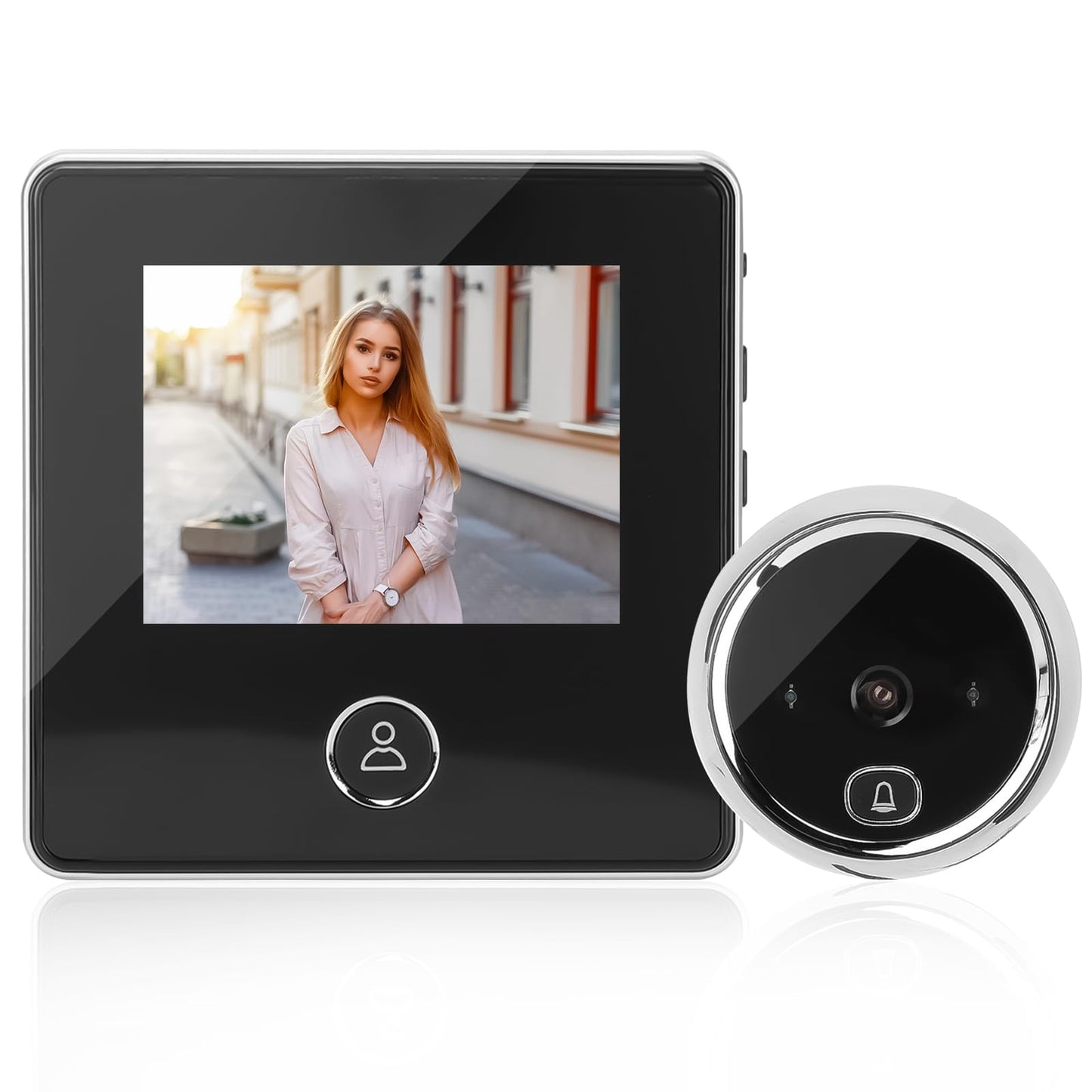 Irosiy 2.8in Digital Door Viewer Peephole Camera with High-Definition Display, Infrared Night Vision, Wide Angle for Home, Hotel, Apartment, Security Digital Door Eye Viewer
