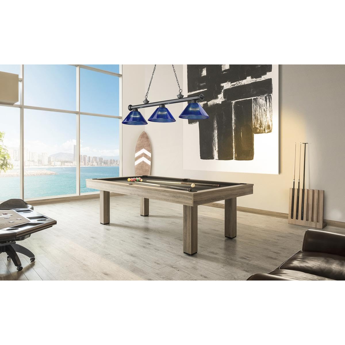 Z-Lite 2306-3BP-ARDB Cordon Billiard Pendant, 3-Light 180 Total Watts, Bronze Plated
