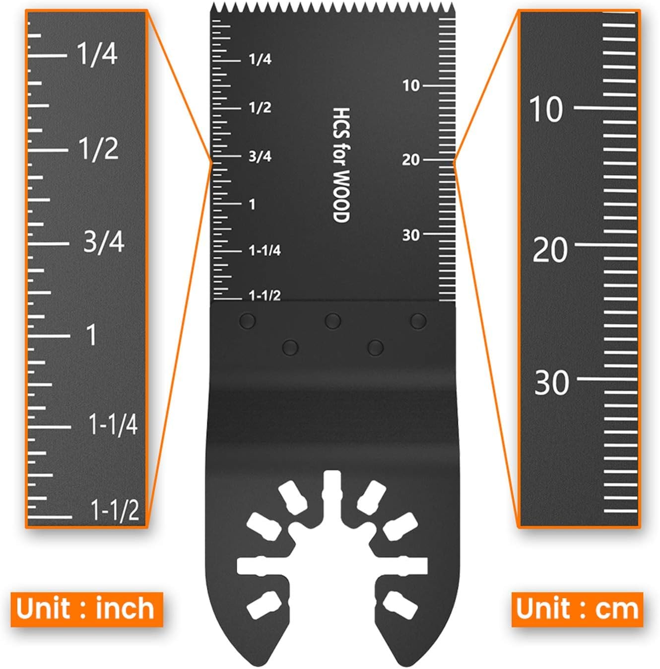 10Pcs Oscillating Saw Blades, High Carbon Steel Multitool Blades, Universal Oscillating Tool Blades, Professional Fast Cutting for Wood Metal Plastics