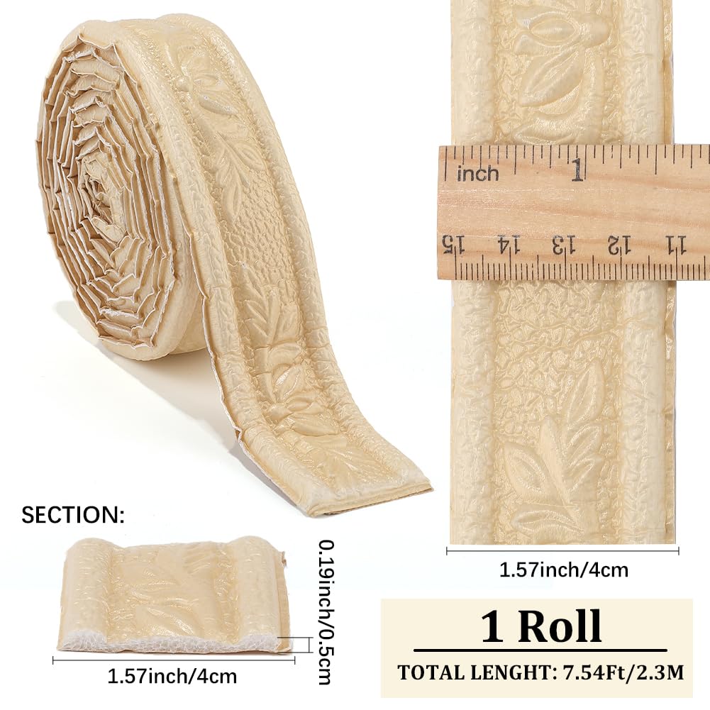90.5x1.6 Wall ing Trim Lemon Yellow Crown Flexible Peel and Stick Foam Self Adhesive 3D Sticky Decorative Lines Skirting Sealing Frame Line Waterproof Wallpaper Border DIY Home