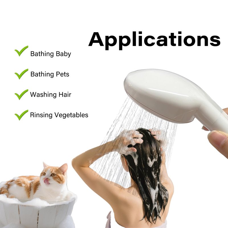 2m/6.56Ft Sink Hose Sprayer,Shampoo Sprayer Handheld Hose Shower Head Spray Hose with Hair Catcher Drain Strainers for Bathing Baby,Pets Shower,Washing Hair,Rinsing Vegetables,Utility Sink