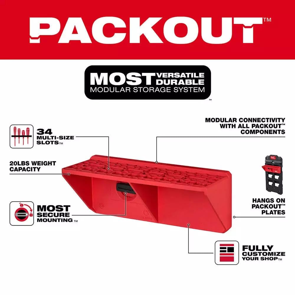 48-22-8341 PACKOUT Reinforced Screwdriver Rack