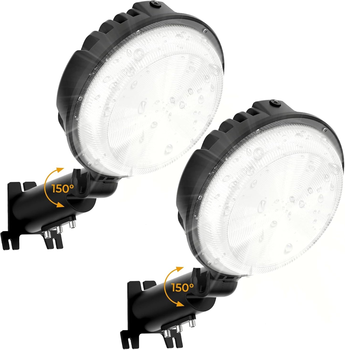 LED Barn Light, 150W 20000LM Yard Area Lights Dusk to Dawn Outdoor Lighting with Photocell 6500K Adjustable Angle Daylight IP66 Waterproof Street Lights for Security/Farmhouse/Garage