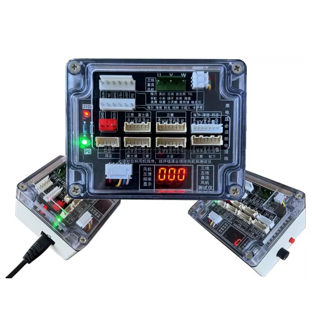 iDili Air Conditioner 3-Wire/5-Wire DC Fan Motor Tester - Short-Circuit Protection, Speed Adjustment for HVAC Motor Diagnostics