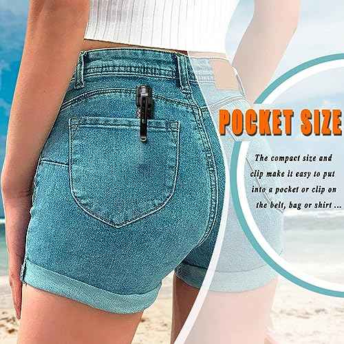 Mini Flashlight 3 Modes Small Flashlights LED Powerful High Lumens Tactical Pen Light with Clip,Slim Portable Pocket Compact Torch for Emergency Inspection AAA Battery Water-Resistant (Black & Gold)