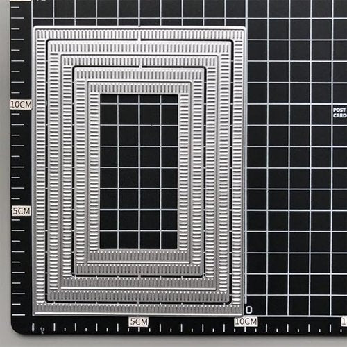 Rectangle Border Metal Cutting Dies,Card Making and Scrapbooking Templates for DIY Greeting Cards,Embossing Stencils, Wedding/Birthday Decor (Congratulations/Blessing Designs)