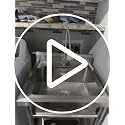 GARVEETECH 22x20x39 Inch Stainless Steel Deep Single Bowl Sink with Rotating Faucet & Adjustable Rack