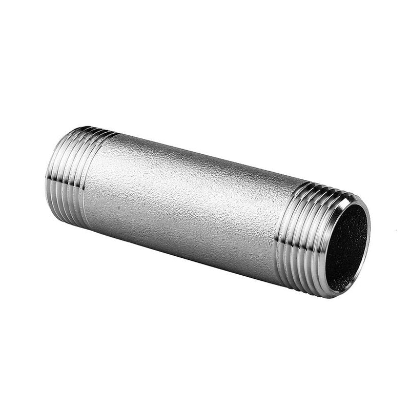 Avanty Stainless Steel 304 Forged Pipe Fitting Long Nipple 1-1/4" NPT Male x 1-1/4" NPT Male 4" Length 1000psi