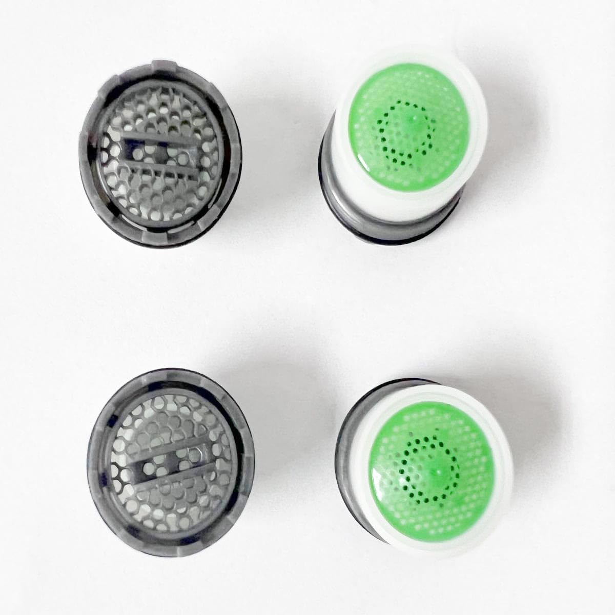 M16.5 Cache Aerator Faucet, Replacement Cache Aerator for Sink M16.5, 4Pcs Tap Aerators Flow Restrictor and 1Pcs Faucet Aerator Key