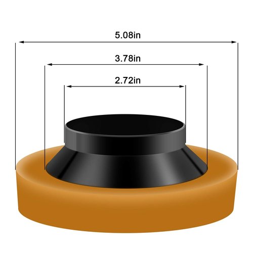 11 Pcs Toilet Wax Ring Kit Include Thick Flange Closet Bolts Bolt Caps and Retainer Washers Fits 3 Inch and 4 Inch Waste Lines for Toilet Gas Odor and Watertight Sealing Supplies