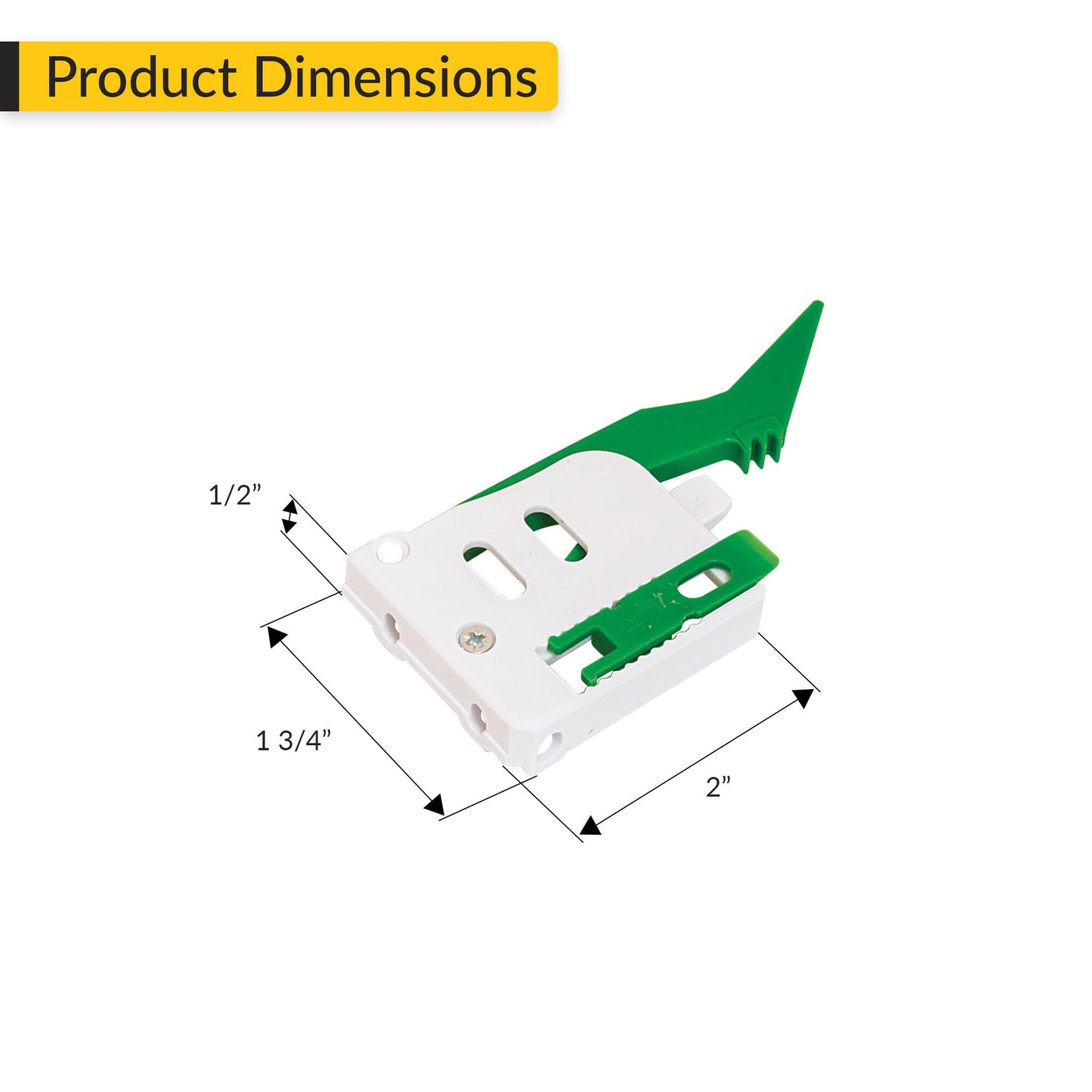 Brixwell QHGA-001 Front Locking Device, for Undermount Slides,no Flange Right Mounting