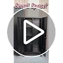 CBNTKI 61" Black Lockable Metal Garage Storage Cabinet with Pegboard & Hanging Rod