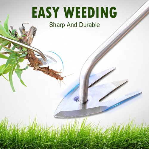 Fiopet Weed Puller Tool, 2025 New Weeding Artifact Uprooting Weeding Tool Weed Remover Tool Manganese Steel Weed Pulling Tool Manual Weeders Tool for Garden (Brown)