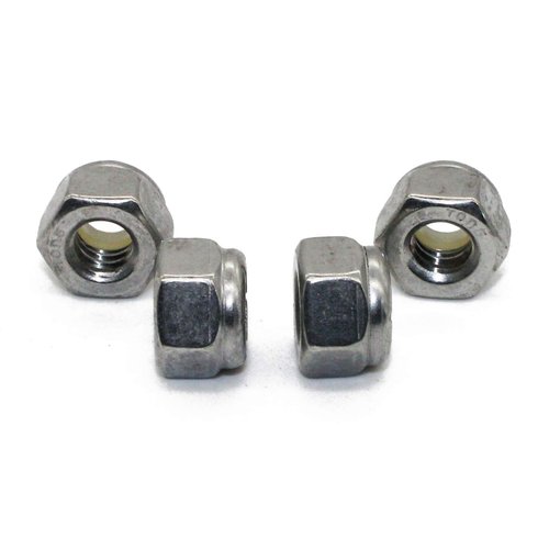 Quantity 50Pcs 1/4-20 Nylon Insert Hex Lock Nuts, 18-8 Stainless Steel /SUS304/, Plain Finish, by Fullerkreg