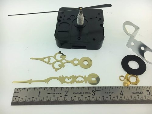 Takane Quartz Battery Clock Movement with Hands 5/8" Shaft fits 1/4" Dial USA