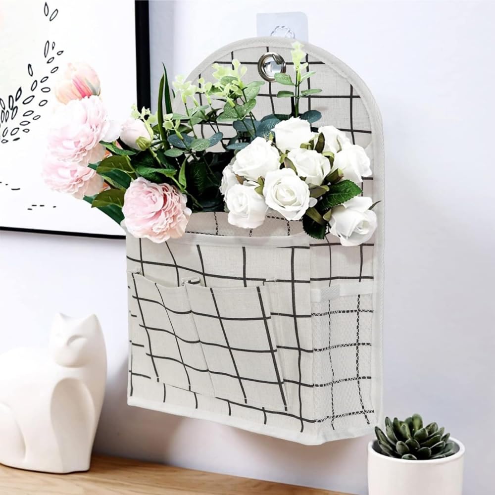 1 PC Multifunctional Wall - Mounted Storage Bag, Hanging Storage Bag, Suitable for Behind the Door, Beside the Bed or Inside the Wardrobe