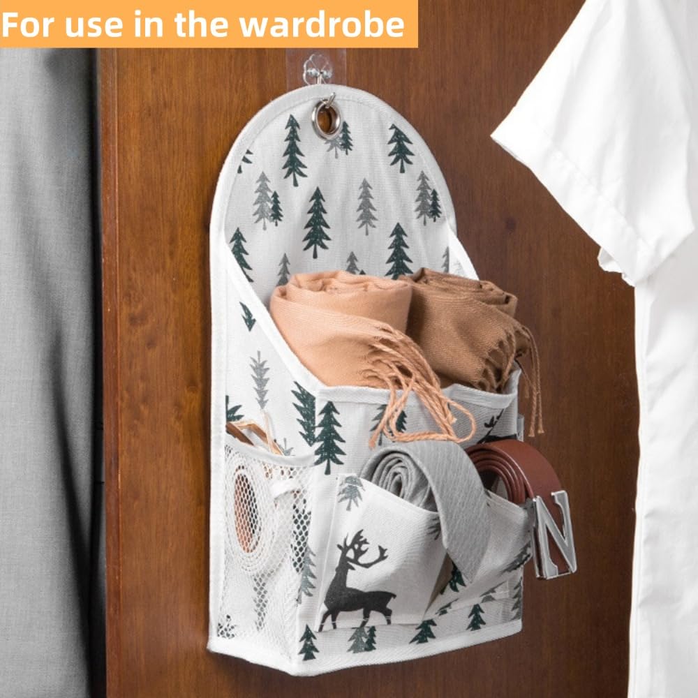 1 PC Multifunctional Wall - Mounted Storage Bag, Hanging Storage Bag, Suitable for Behind the Door, Beside the Bed or Inside the Wardrobe