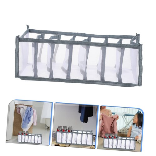Cabilock Mesh Clothes Drawer Organizer Multi Jeans Compartment Storage for Closet Capacity Practical Design for Clothing Socks and Sundries and Space Saving