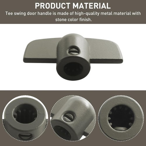 VIDABTE 3/8" Window Crank Handle Replacement, Operator Handles for Andersen Casement/Awning Window, Butterfly Wing Nut T-Handle - 1966 to Present(2 pcs)