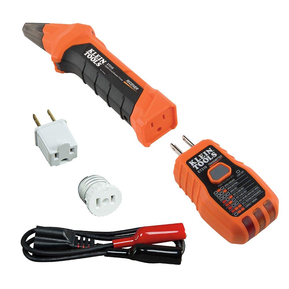 Klein Tools NCVT1PKIT Electrical Tester Kit with Non-Contact Low Voltage Test Pen, 50 to 1000V AC and GFCI Receptacle Tester, 2-Piece