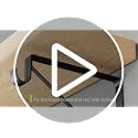 WEKIS 10-Pack Heavy Duty Matte Black Steel Closet Rod Brackets 10.8x10.8 inch Support 300 lbs
