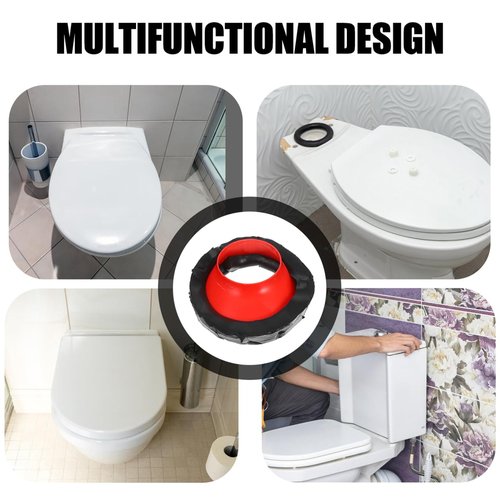 Unomor Universal Offset Toilet Wax Ring Gasket Leakproof Toilet Seal Kit with Rubber Flange for Toilet Bowl Repair Fits 0 Offset and Reliable Toilet Gasket Replacement
