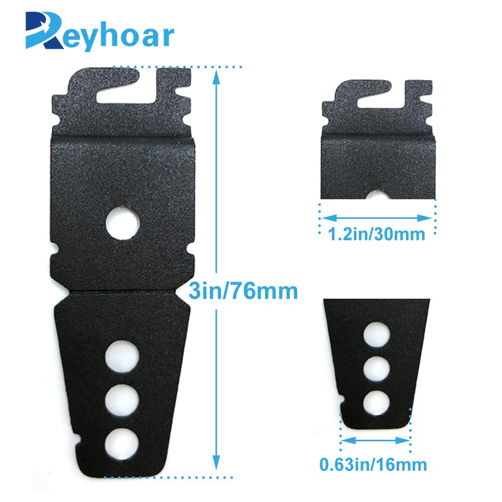 (Upgraded) 2 Pack 8269145 Dishwasher Mounting Bracket Black Replacement with Screws Compatible with Whirlpool & KitchenAid Dishwashers, Replaces Wp8269145, Ap3039168, Ps393134