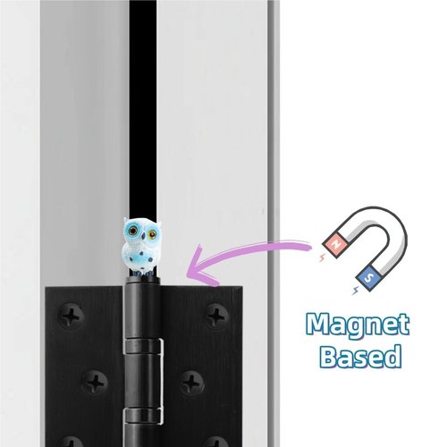 Owl Hinge Heads Decorative Topper Set of 3, Bird Magnetic Hinge Head Toppers,Door Hinge Head Home Decoration Magnetic Hinge Head Home Decoration(B)