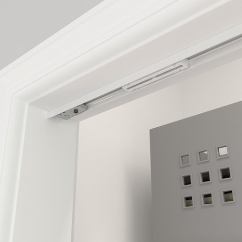Richelieu Hardware 14012WBC Onward Bi-Fold Door Hardware Kit 24 in (610 mm), Track White Zinc Beige Finish