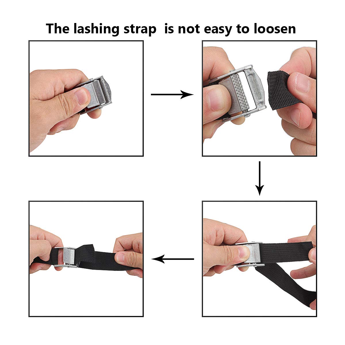 10 Pack Lashing Straps 16ft x 1" Tie Down Straps Cam Buckle Straps Heavy Duty Secure Straps up to 600 lbs for Kayak, Cargo, Luggage, Cinch, Canoe, Bicycles, Motorcycles, Truck