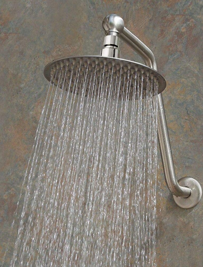 NearMoon Rain Shower Head, Ultra-Thin Design-Pressure Boosting, Awesome Some Experience, High Flow Stainless Steel Rainfall Head (8 Inch,Chrome Finish)