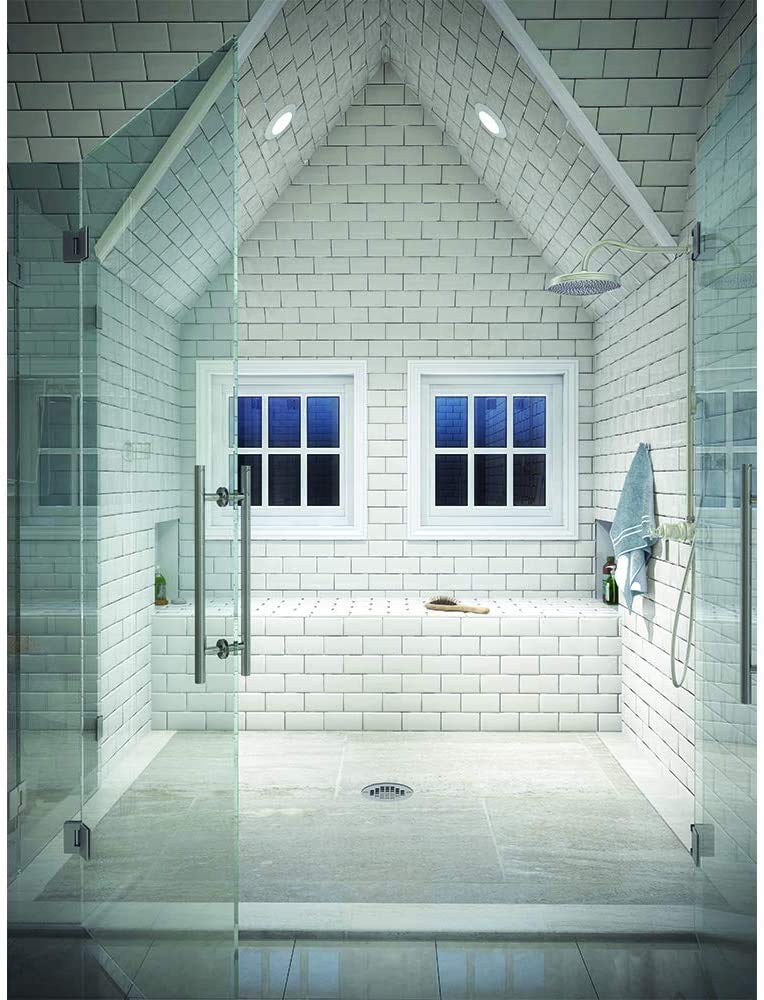 HALO 70PS Recessed Light Trim with Frosted Albalite Lens, White, 6 in.