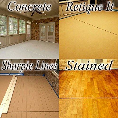 Retique It Liquid Wood Quart - Stainable Wood Fiber Paint Puts a Fresh Wood Coat (32oz Light)