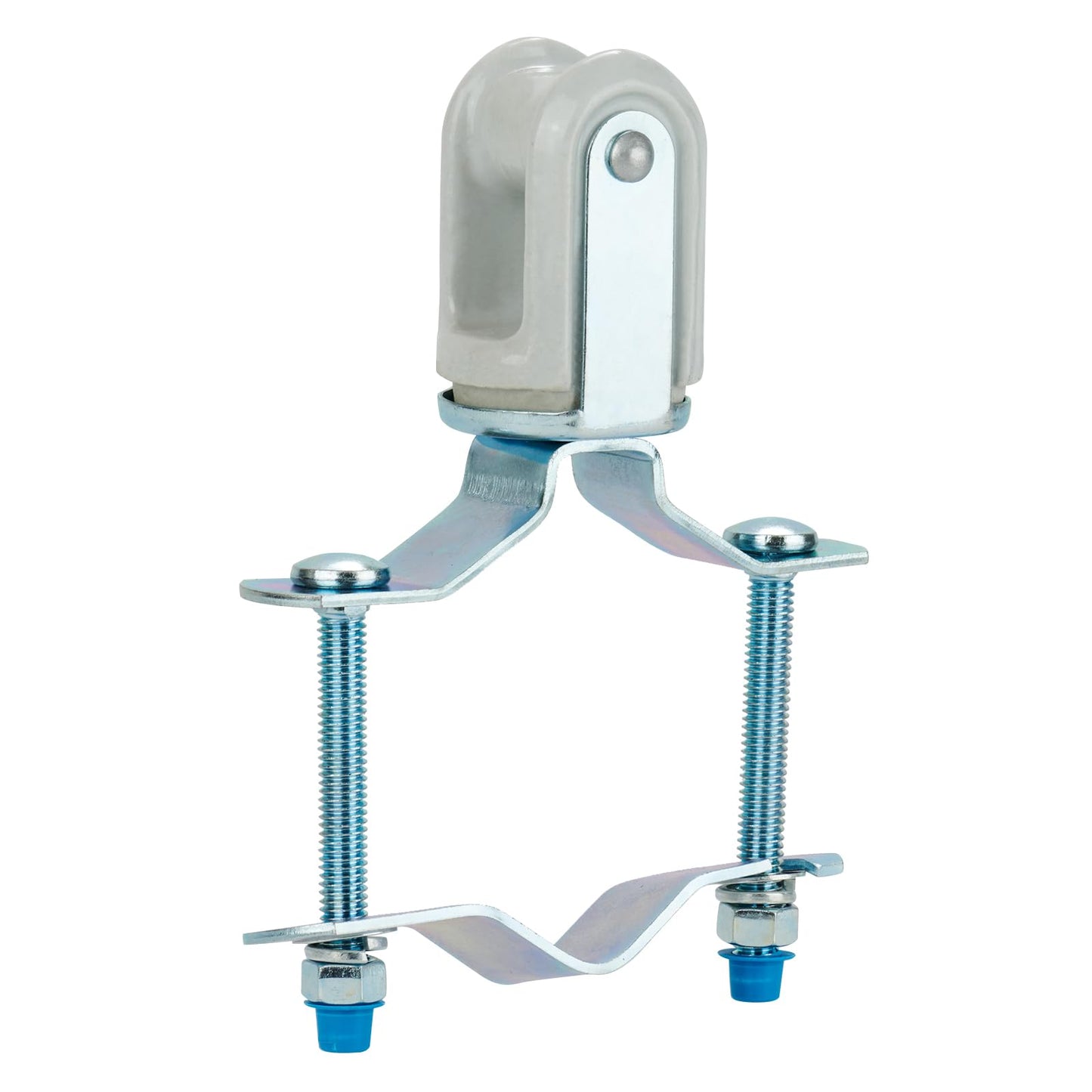 HIBUMFX Heavy Duty Wire Holder, Porcelain Insulator with Adjustable Bracket, 1-1/4" - 3" (1)
