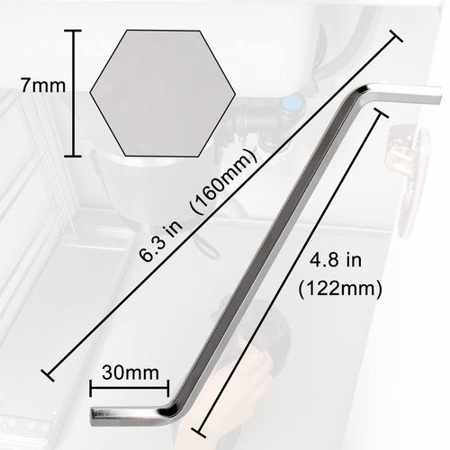 2 Pack Garbage Disposal Wrench Allen Wrench Tool Compatible with InSinkErator Garbage Disposals, Used for Unjam Kitchen Sink