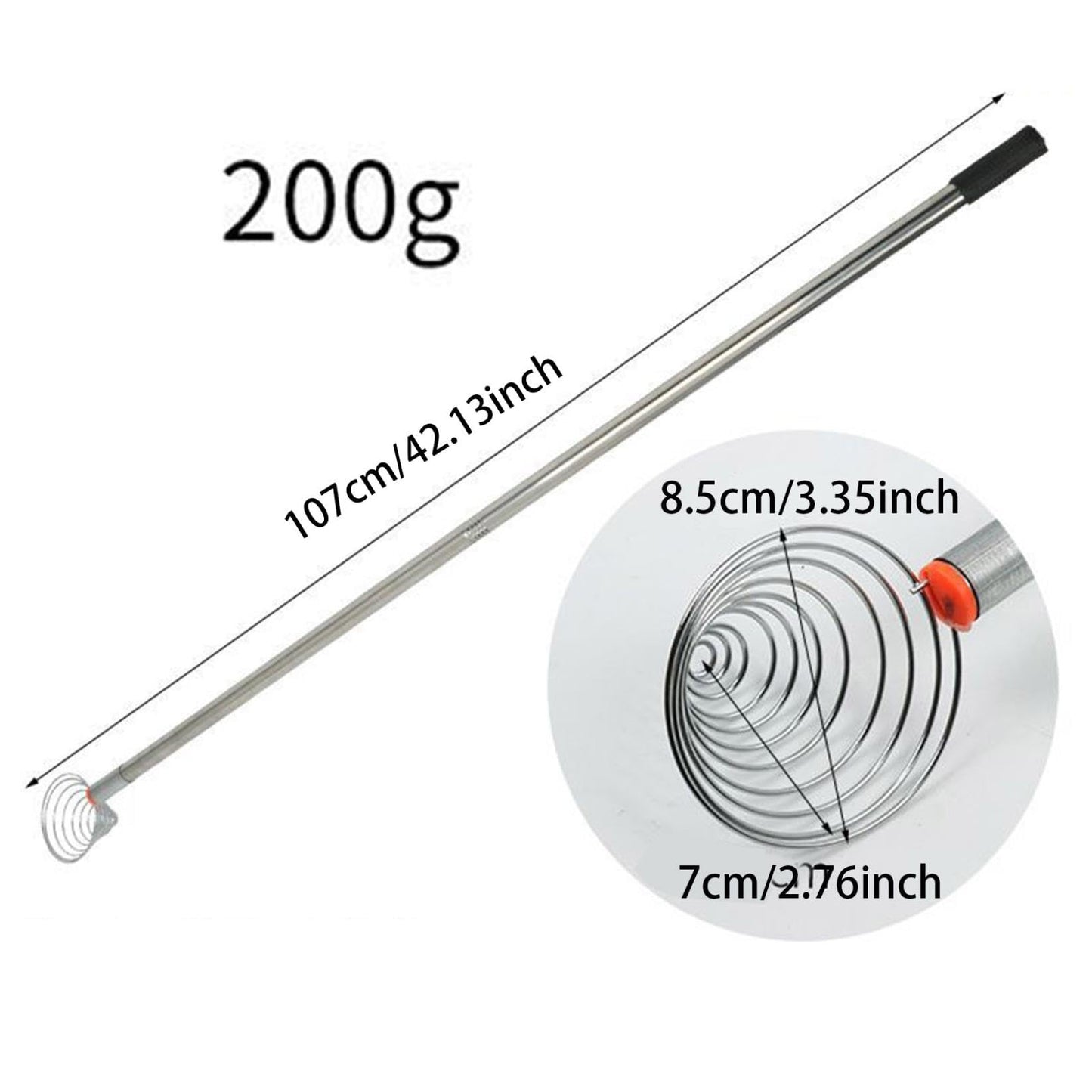 Peanut Picker, Egg Grabber, Stainless Steel Nut Gatherer, Lightweight 42.13inch Flexible Multifunction Potato Picking Tool (1 PC)