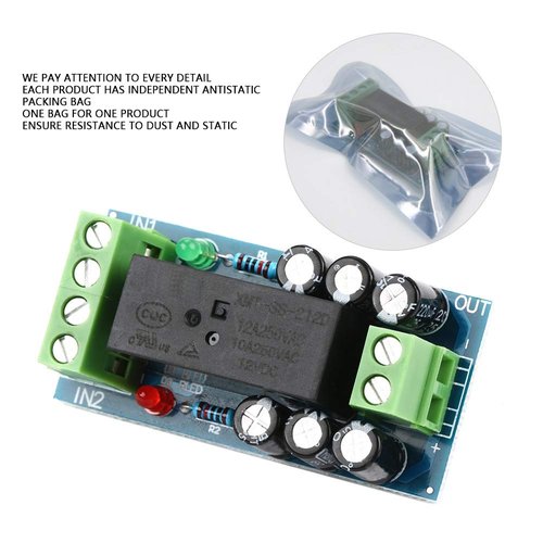 Battery Automatic Switch Module, DC 12V 12A 150W AC Automatic Emergency Switch Module Power Supply Controller
