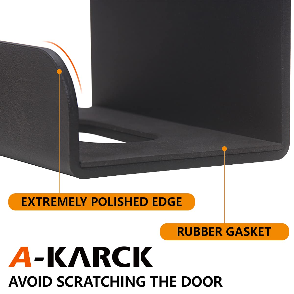 A-KARCK Wall Mount Door Hangers 4pcs, Door Storage Bracket with Rubber Lining Compatible with Jeep Wrangler JK JKU JL, Saving Garage Space