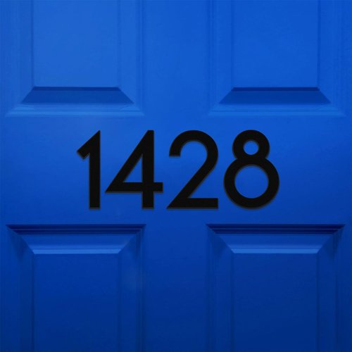 3 Inch House Numbers, Self-adhesive Mailbox Numbers Modern House Numbers for Outside Address Numbers for House Office Hotel Room Farmhouse Easy to Install Strong adhesive backing (2)