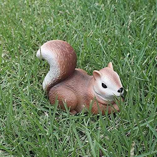 Spare Key Hider Squirrel Shape Garden Decoration Safe Holder for Outdoor Yard Large Size Design (4¡¿5.2¡¿3.4 inchs)