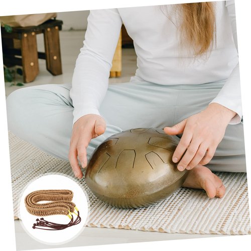 POPETPOP 1pc Handmade Rope for Ethereal Drum Decoration Light Brown Decorative Rope for Craft and Drum Use Suitable for Hand Pan Drum