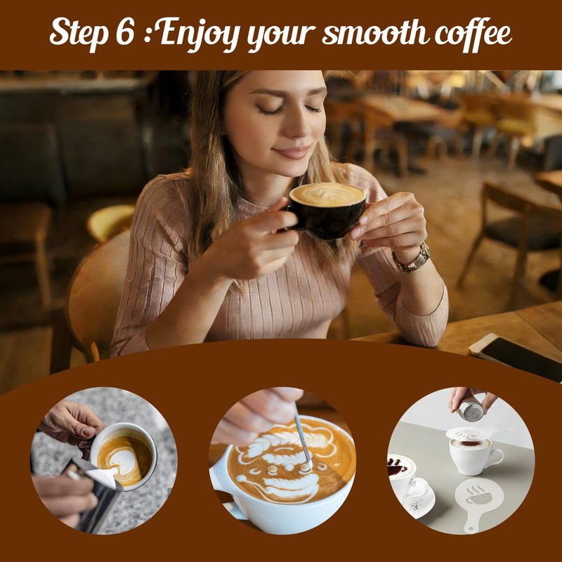 28-Piece 51mm Espresso Accessories Kit, Espresso Machine Tools with Wood Tamping Station, Tamper, Distributor, WDT Tool, Dosing Funnel, Milk Frothing Pitcher & Latte Art Set