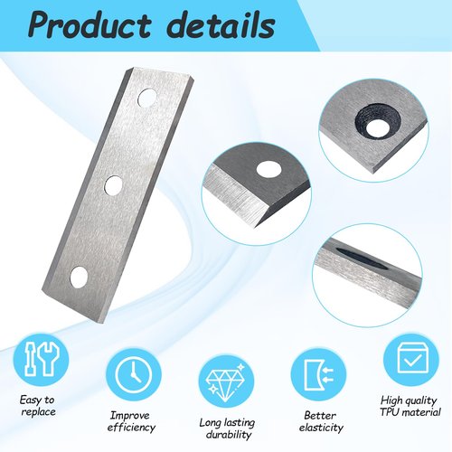 4-GUO054 Wood Chipper Blades 12-710-1054 Screws Compatible with Greatcircleusa, C30 Lite&3-in-1 Wood Chippers Shredders Most Brands