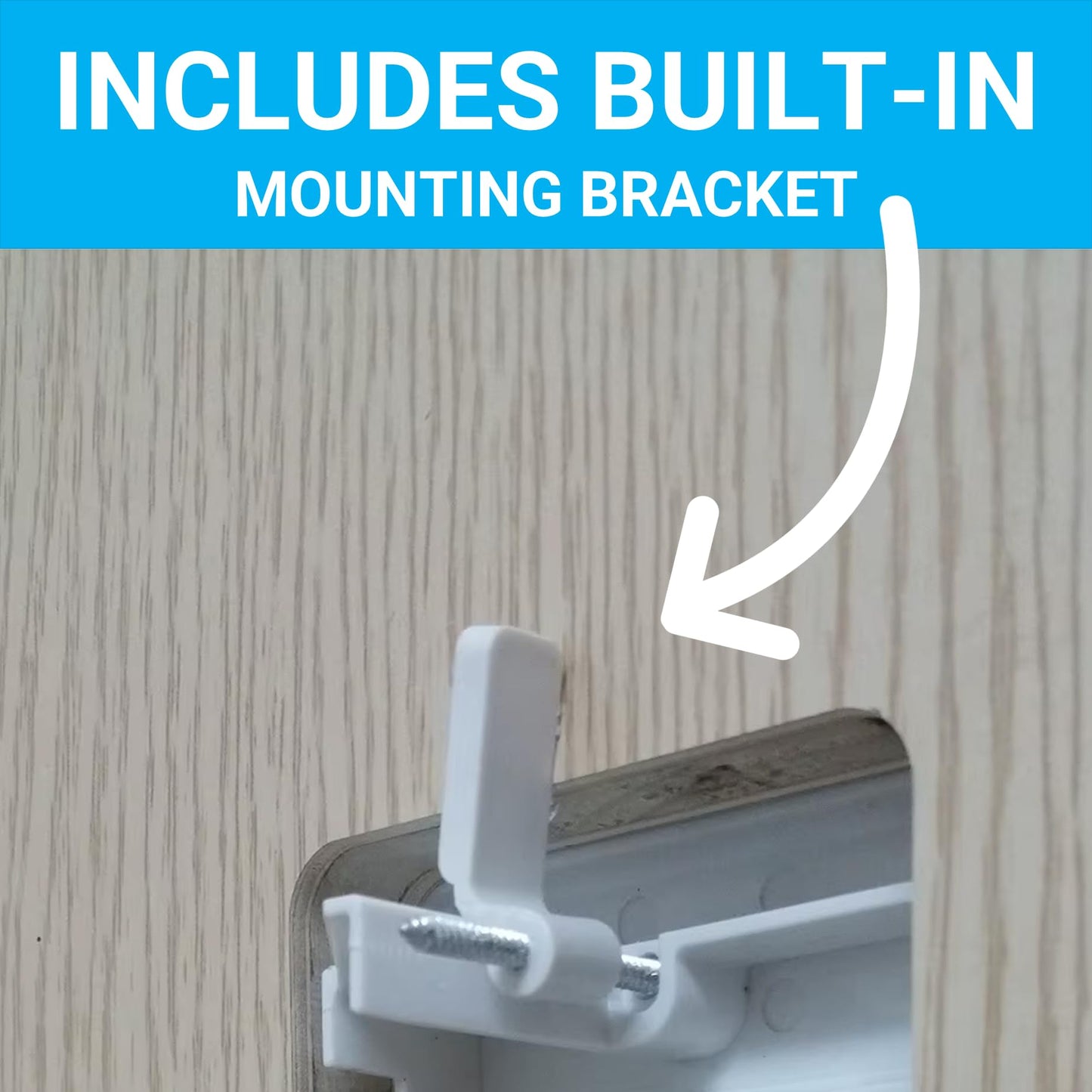Keystone Wall Plate, Built-In Mounting Bracket, 2 Gang, Supports Jack or Modular Inserts, In Wall Patch Panel - White (4 Port)
