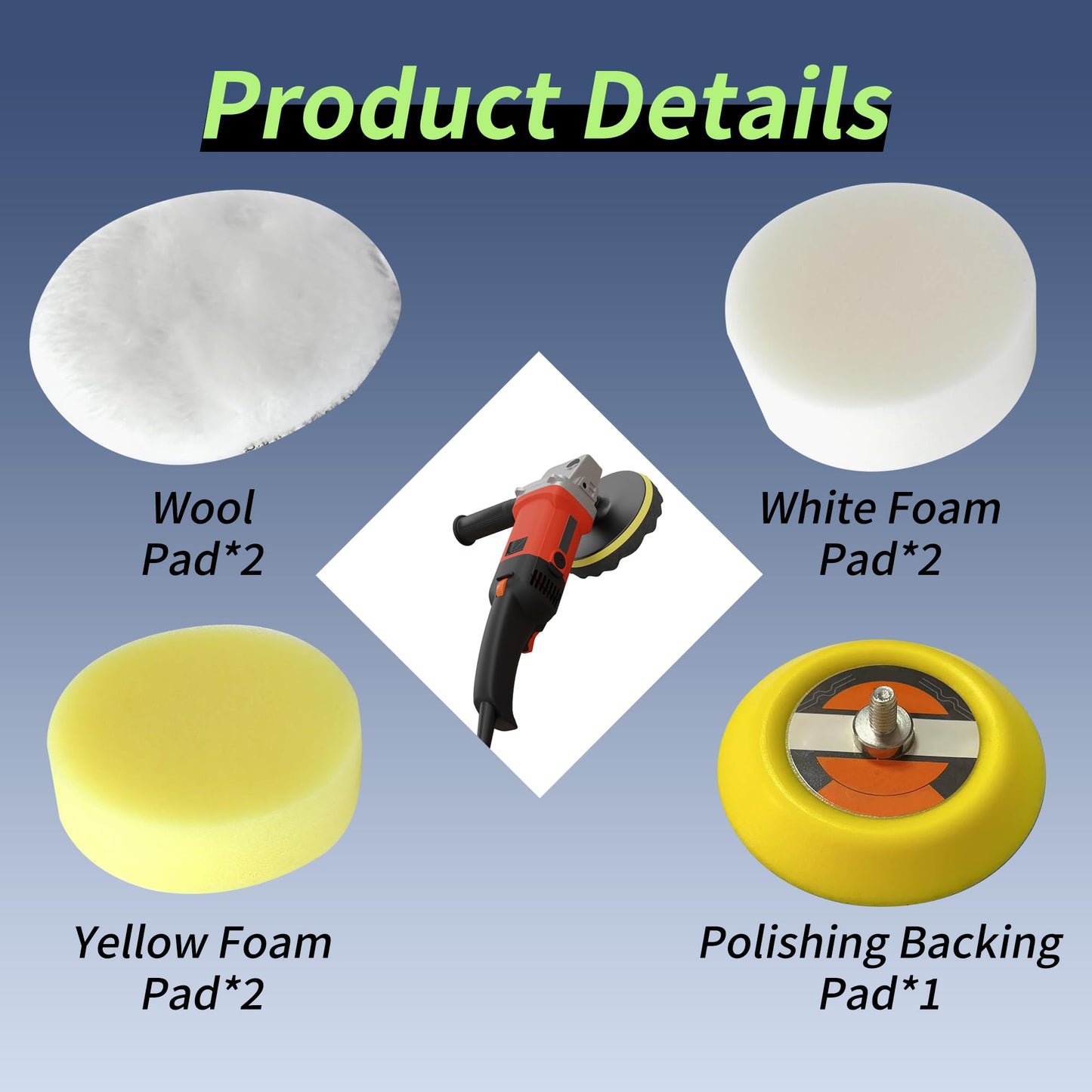 Sander Accessory Kit Replacement for Milwaukee Electric Tools 49-36-2438 M12 Spot Polisher (Not Included Polisher)