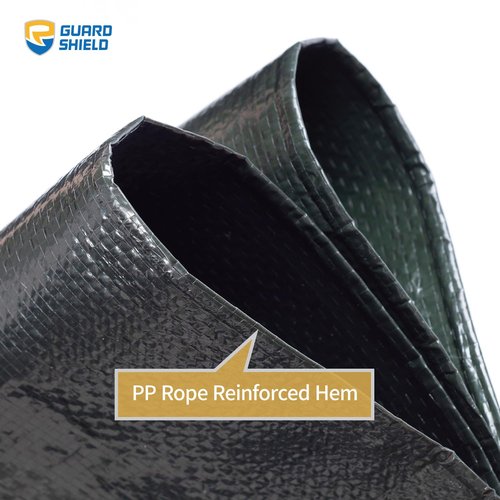GUARD SHIELD Green/Silver Tarp Waterproof 10x12 Feet Multi Purpose Outdoor Rain Covers Medium Duty Tarpaulin 8mil