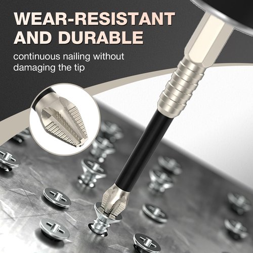 Eptchn MagFixer High-Magnetic Screwdriver Drill Bit Set, 2025 New k5 Impact Resistant Non Slip Bit, Anti Slip Screwdriver Bits for Dry Wall, Sheetrock (6pc)