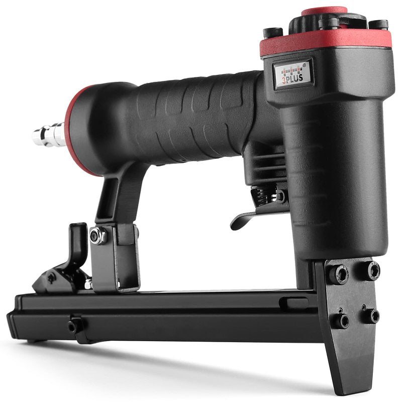 3PLUS HT5014SP Pneumatic 20 Gauge Stapler, T50 Upholstery Stapler, 1/4-Inch to 9/16-Inch