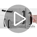 KOOFIZO 10 Pack Matte Black Square Cabinet Knobs - Modern Single Hole Pulls K08