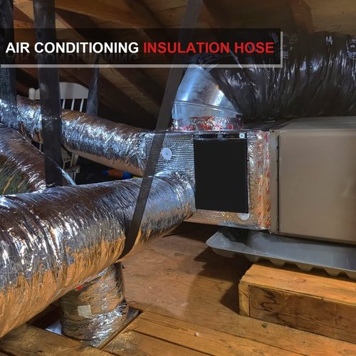 Cuchiilo 4 Inch 25 Feet Insulated Flexible Duct R4.2,4 in Insulated Flexible Duct,4 Inch Insulated Flexible Duct,for Heating and Air Conditioning HVAC Systems